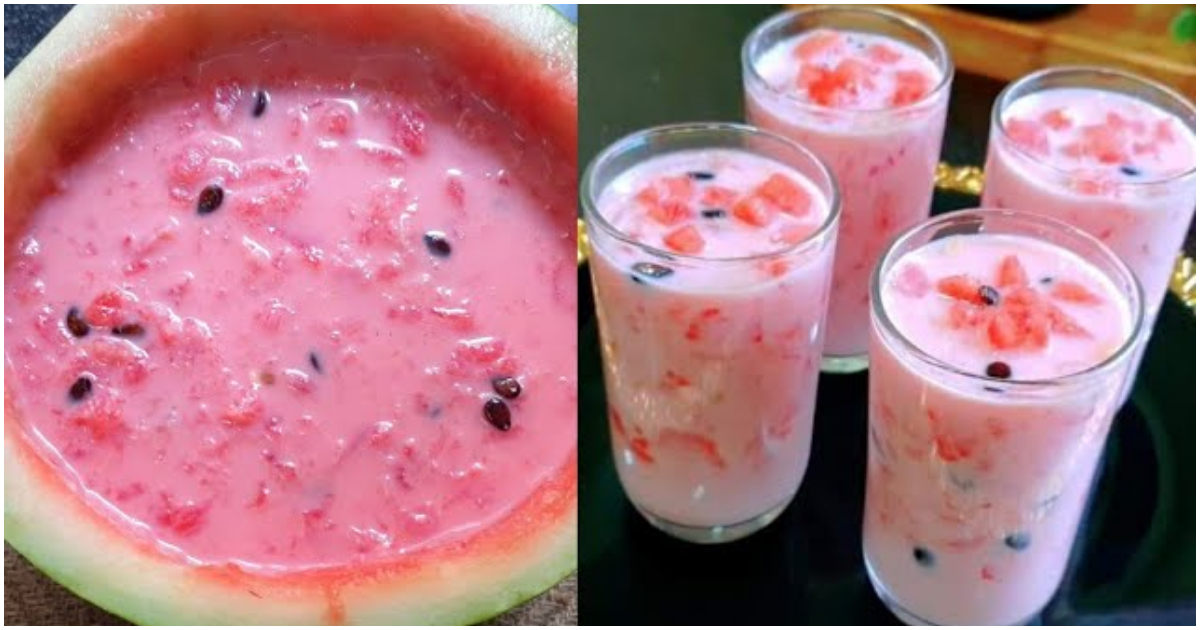 Special Tasty Watermelon Coconut Milk Shake