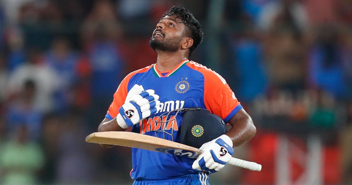 Last century for India in T20I and ODI scored by Sanju Samson