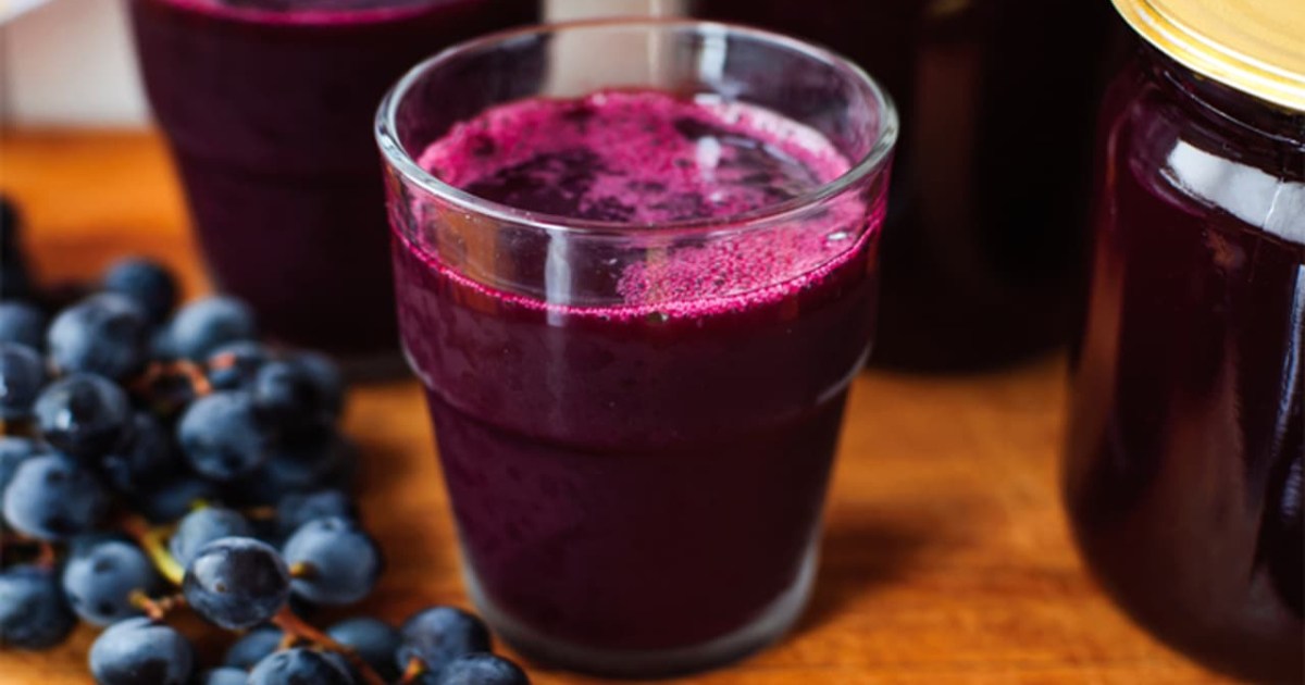 Fresh Homemade Grape Juice