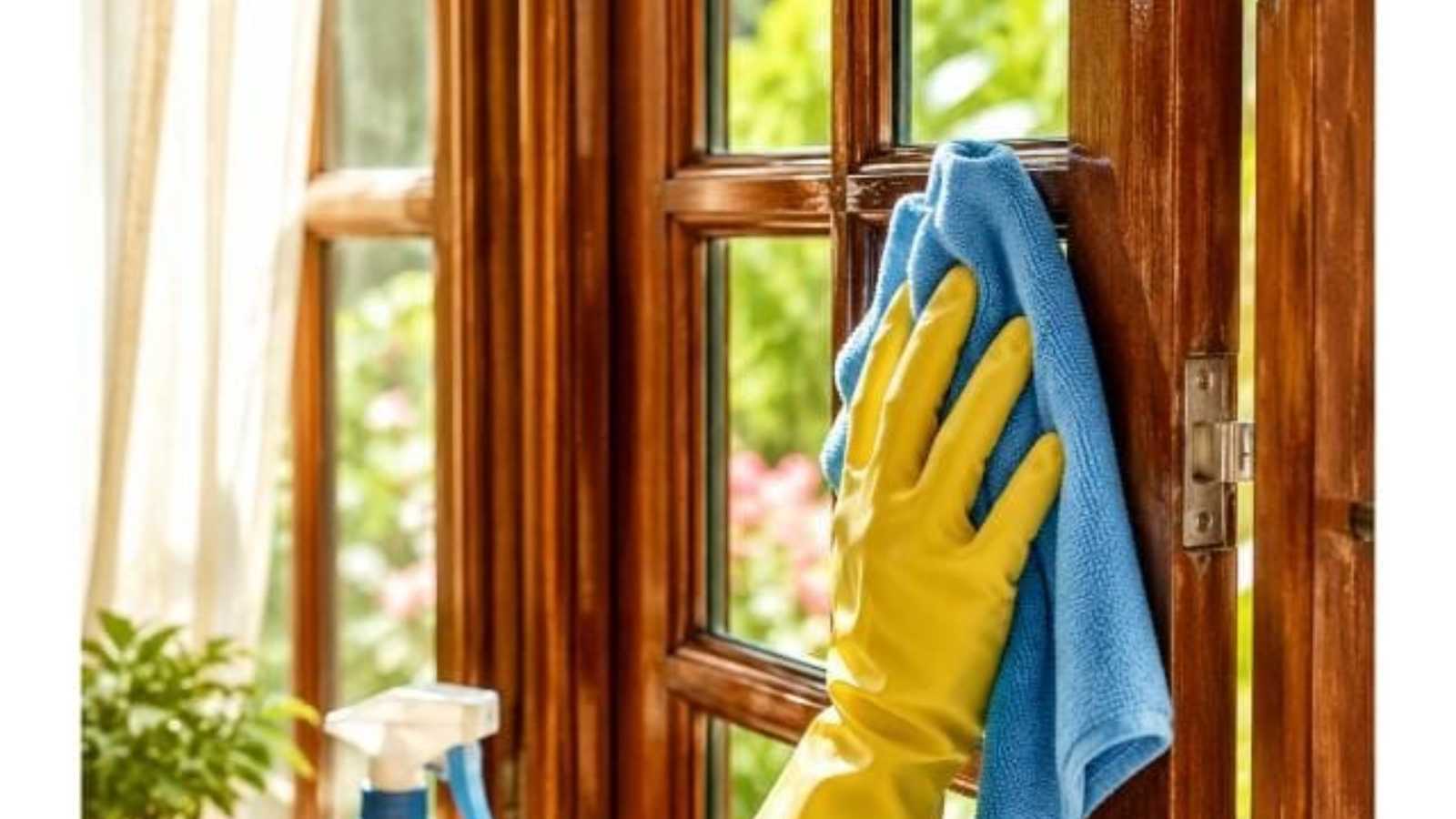 How to Clean Windows Efficiently The Tea-Powder Method for Wooden Frames